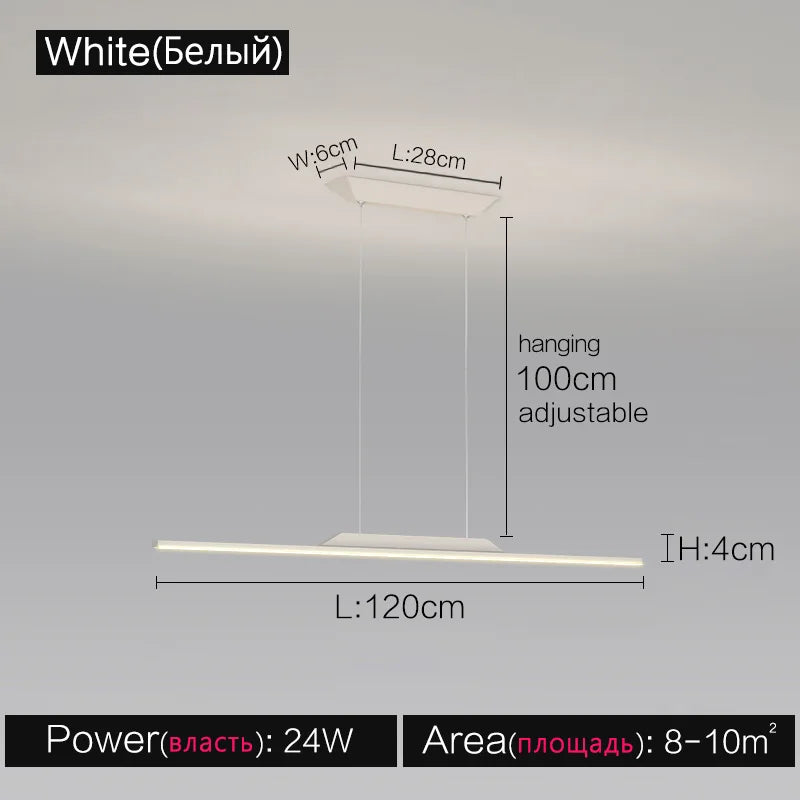 Linea One Linear LED Pendant Light