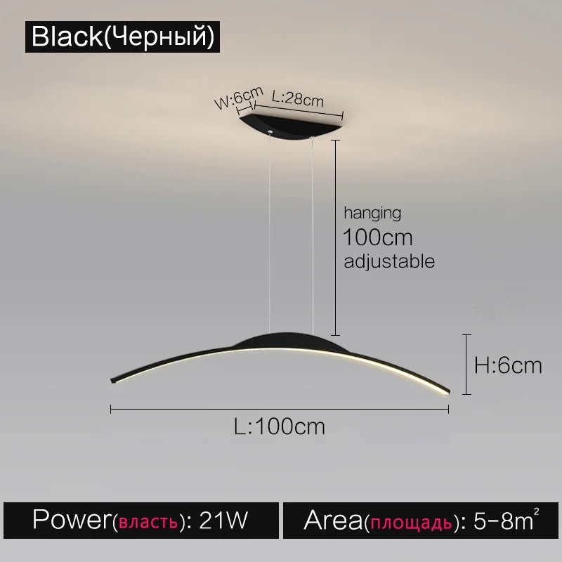 Linea One Linear LED Pendant Light