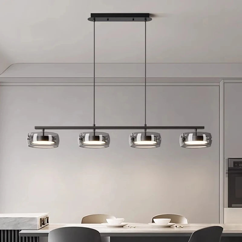 Luna Bar Glass Pendant Chandelier