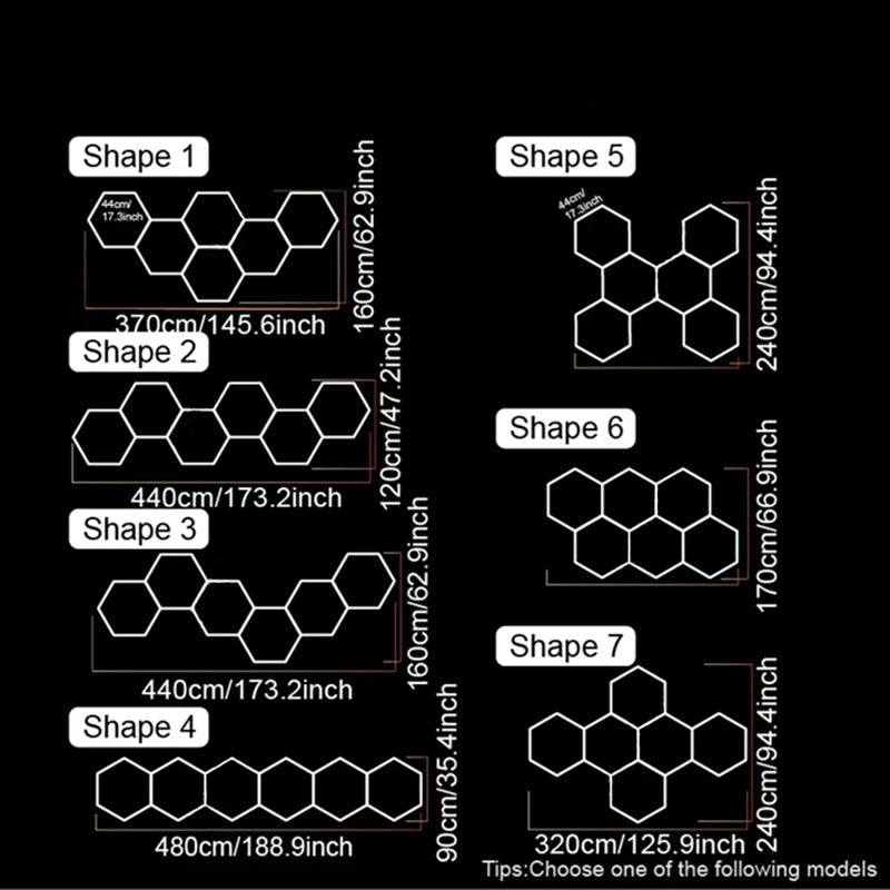 HexaGrid Modular LED Ceiling System