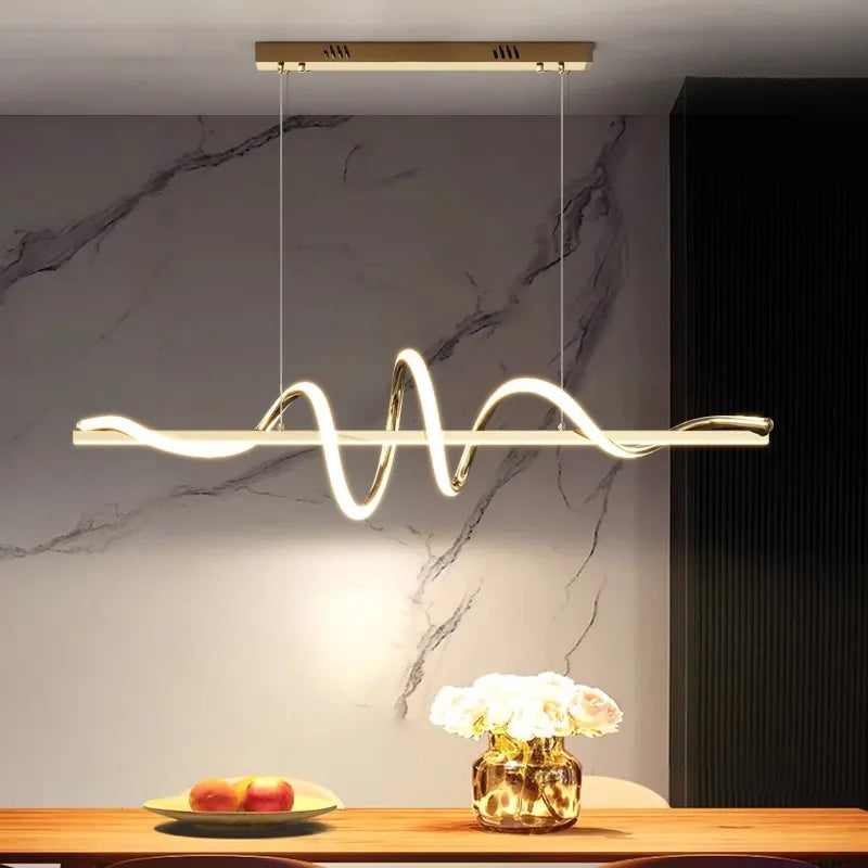 Horizontal Spiral Ceiling Pendant