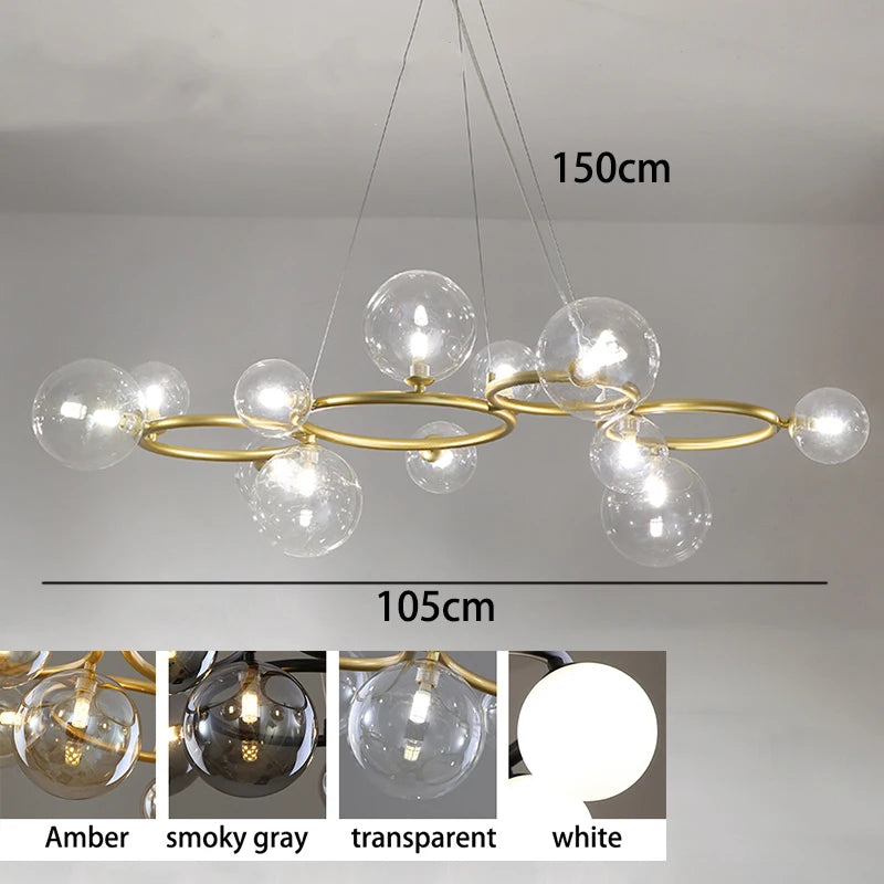 Lunara Glass Cloud Ceiling Pendant