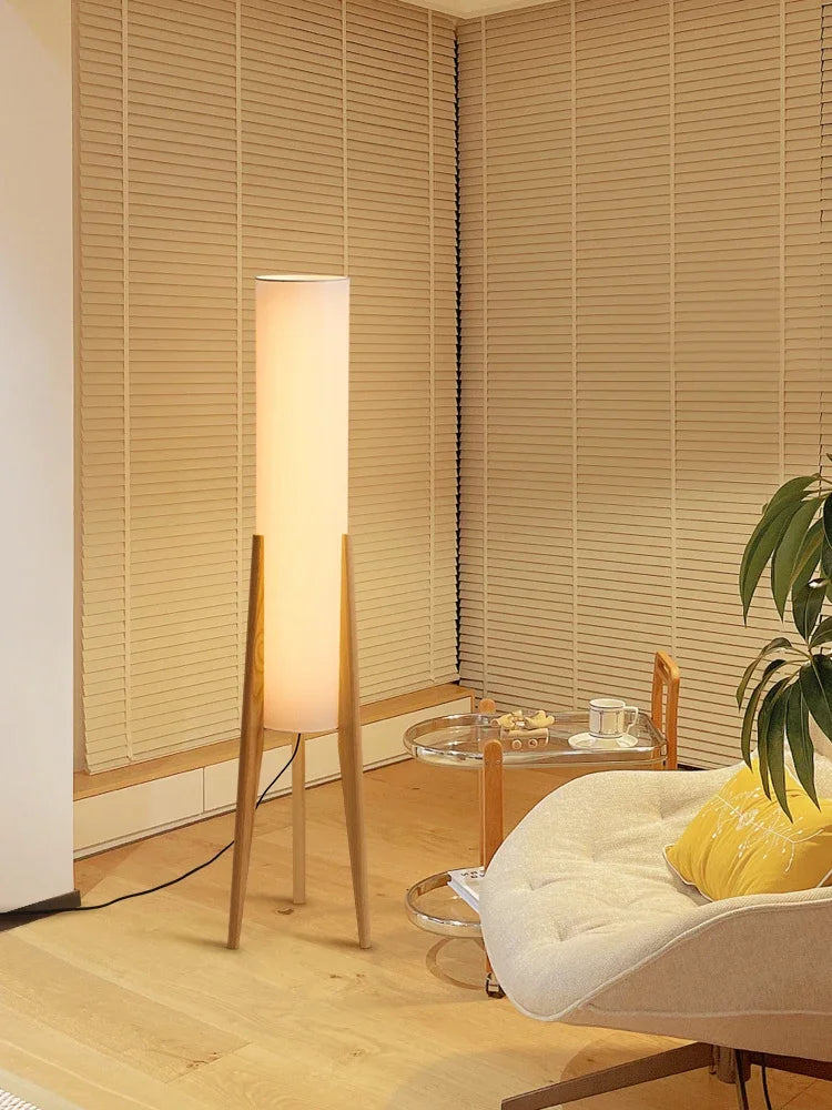 Minimalist Wooden Floor Lamp
