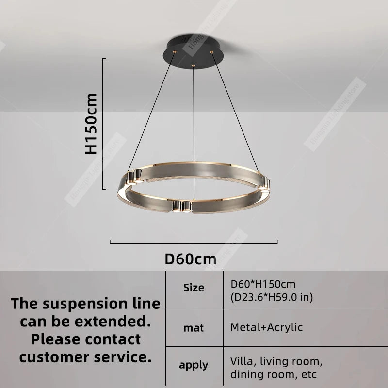 Orbitra Ring Pendant Chandelier