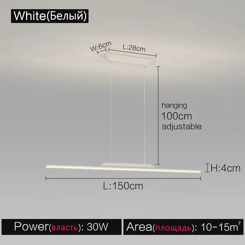 Linea One Linear LED Pendant Light