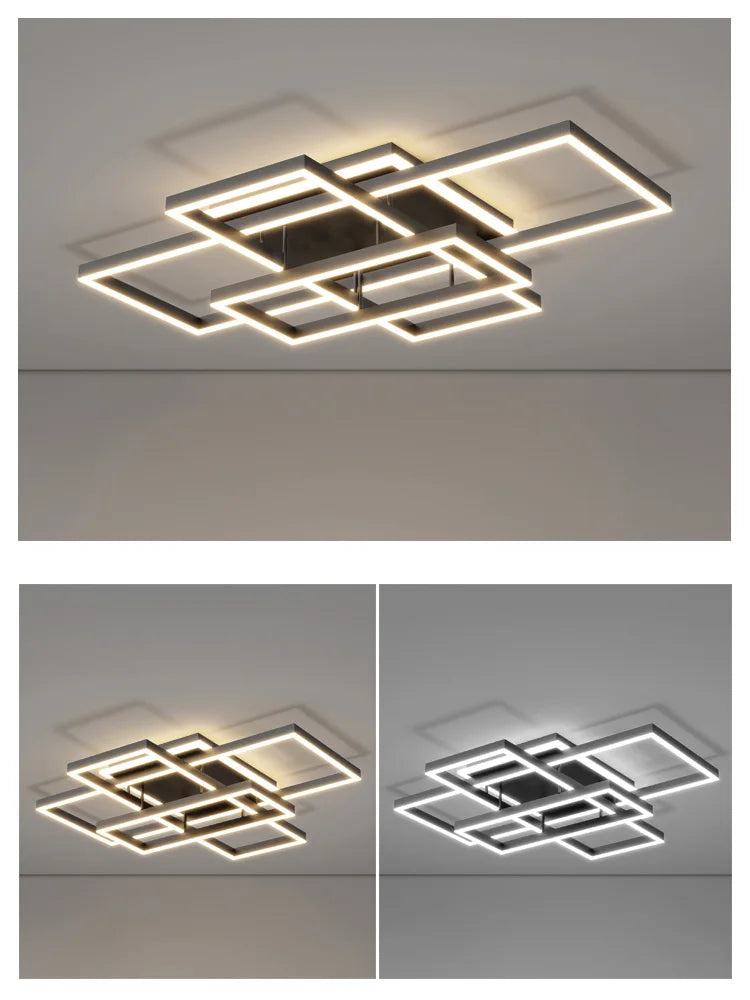 QuadraFlux Geometric Ceiling Light
