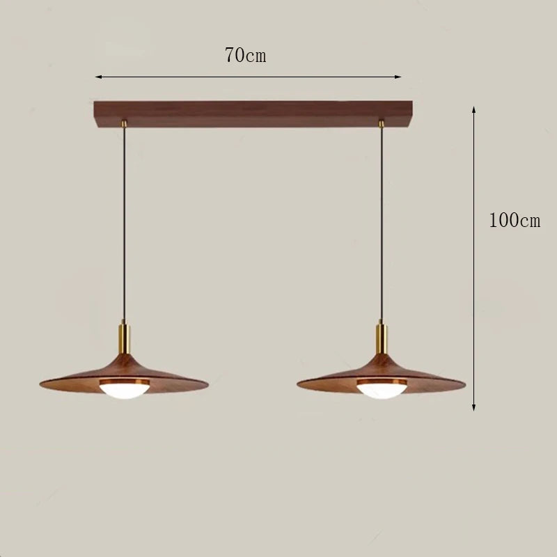 Aurea Wood Disc Pendant Light