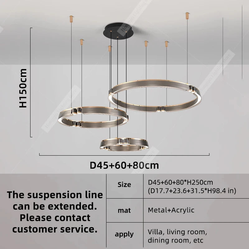 Orbitra Ring Pendant Chandelier