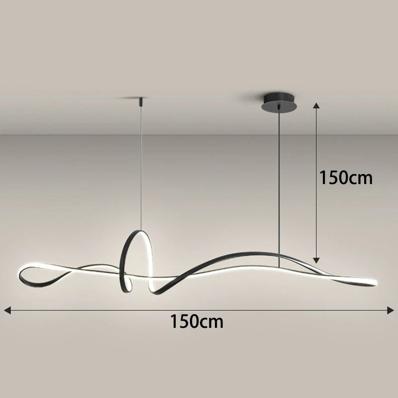 Aurora Line Sleek Ceiling Pendant