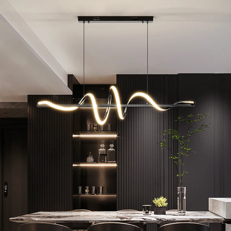 Horizontal Spiral Ceiling Pendant
