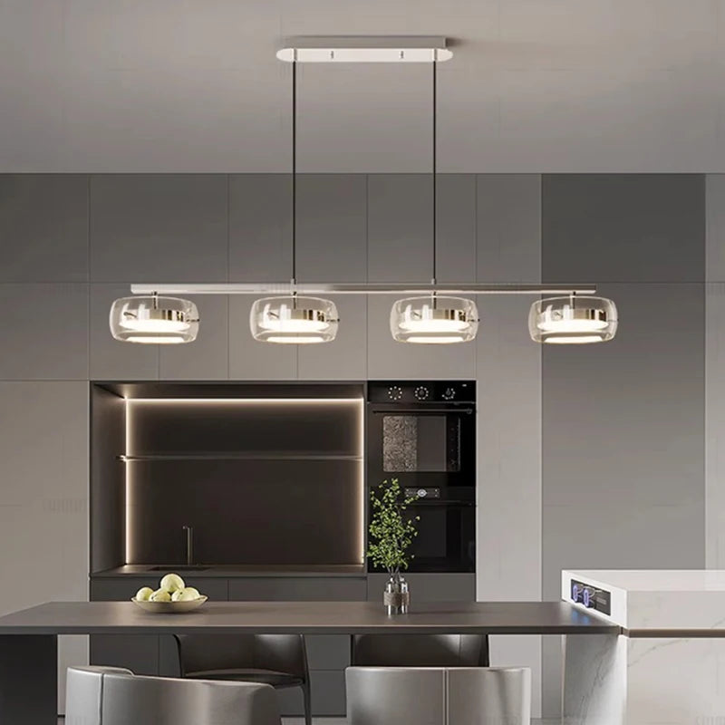 Luna Bar Glass Pendant Chandelier