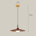 Aurea Wood Disc Pendant Light