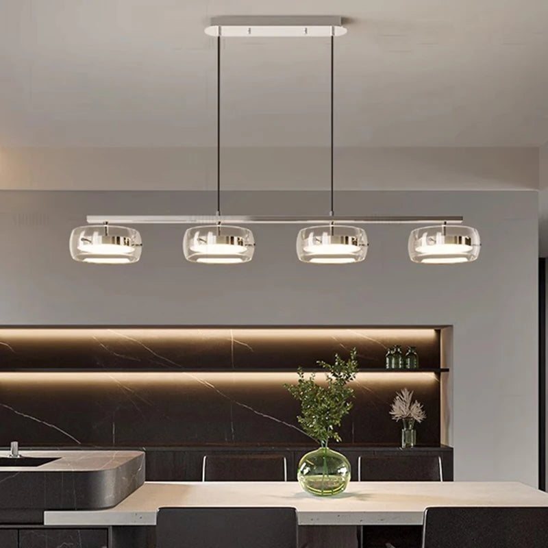 Luna Bar Glass Pendant Chandelier