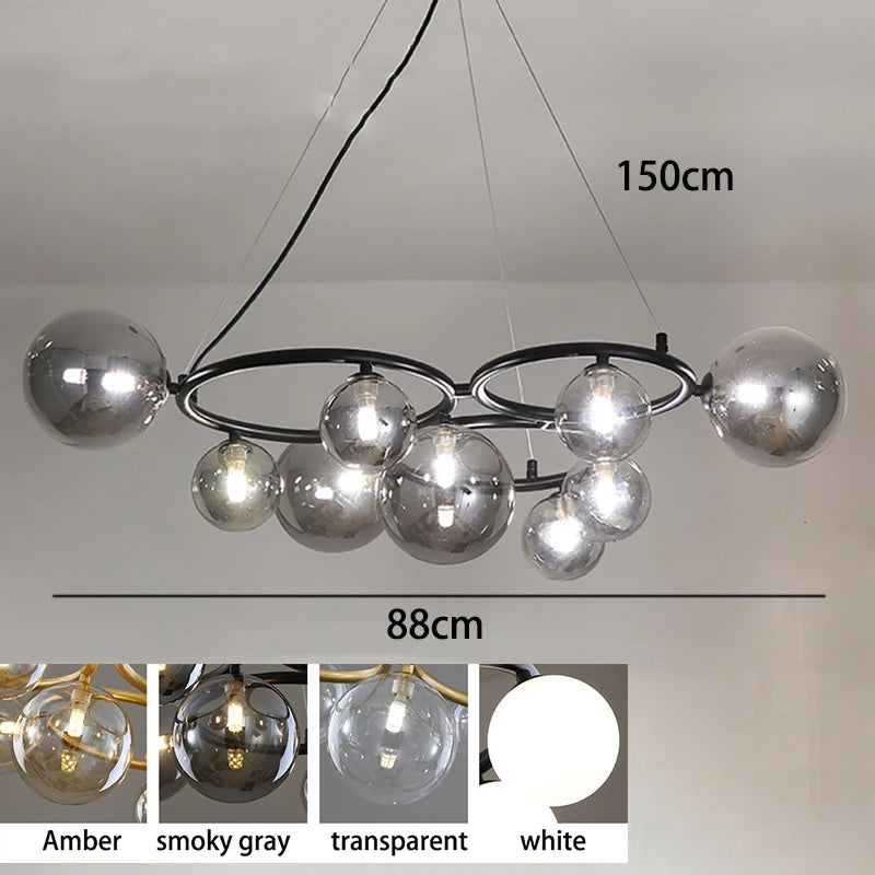 Lunara Glass Cloud Ceiling Pendant