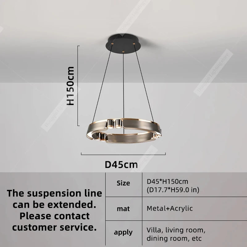 Orbitra Ring Pendant Chandelier