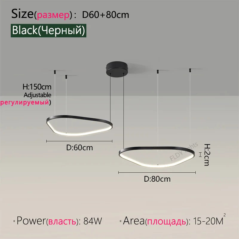 Halo Drift LED Chandelier