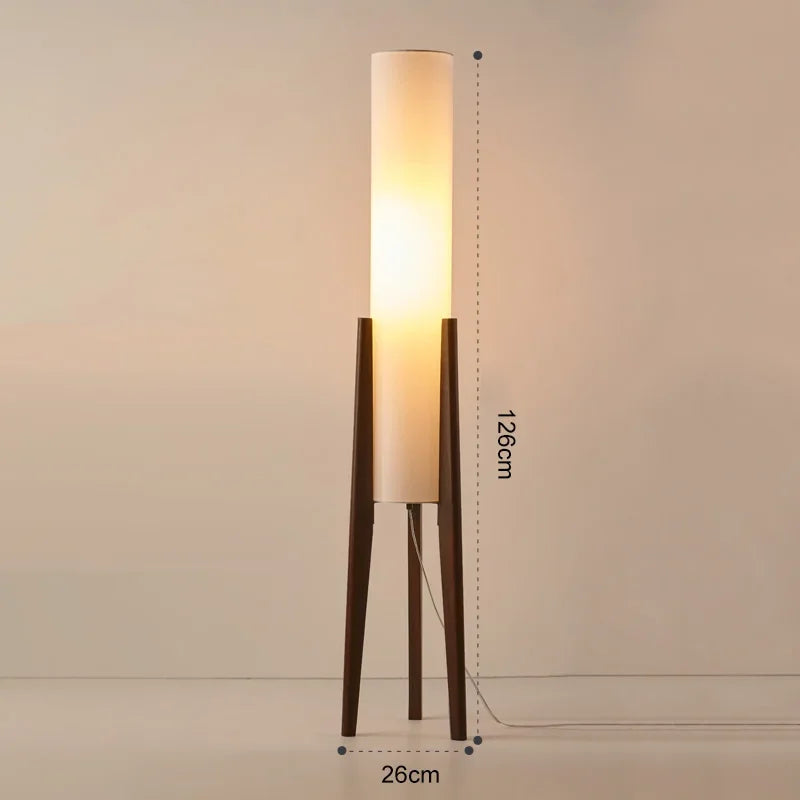 Minimalist Wooden Floor Lamp