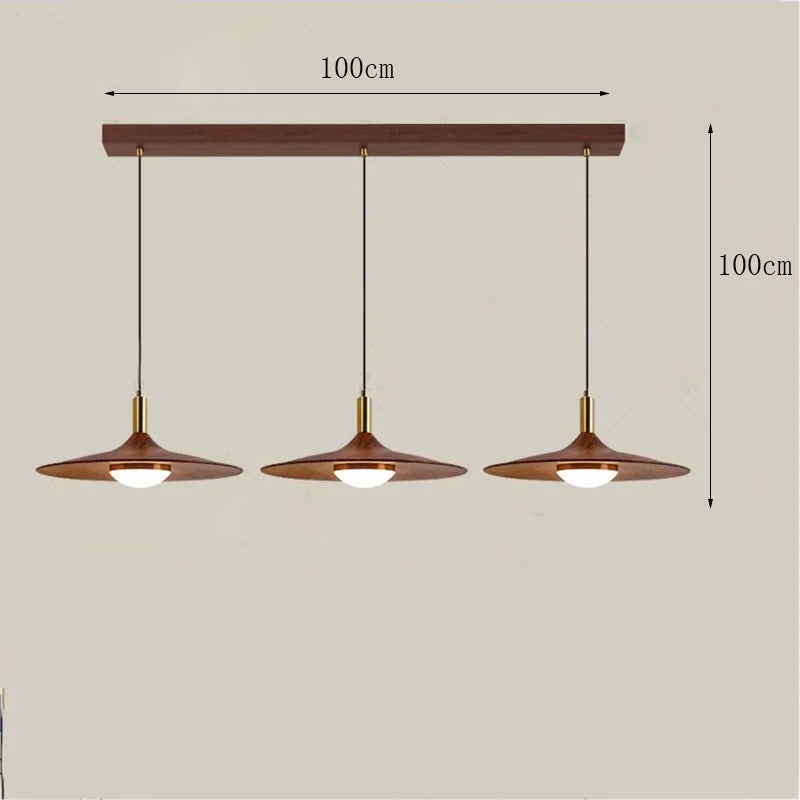 Aurea Wood Disc Pendant Light