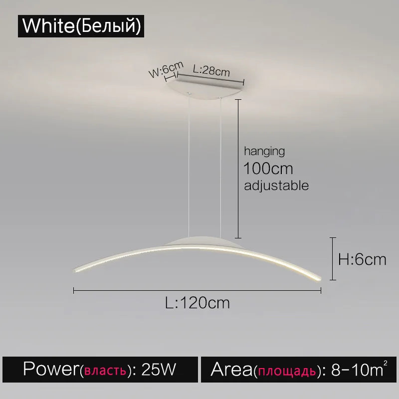 Linea One Linear LED Pendant Light