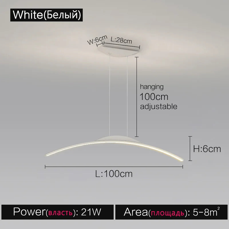 Linea One Linear LED Pendant Light