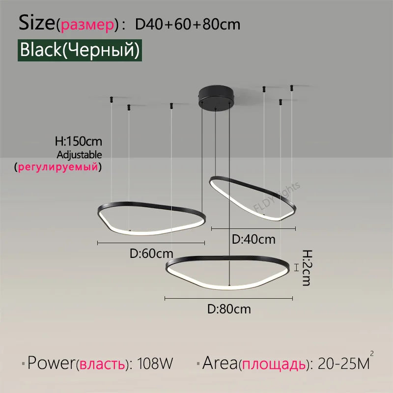 Halo Drift LED Chandelier