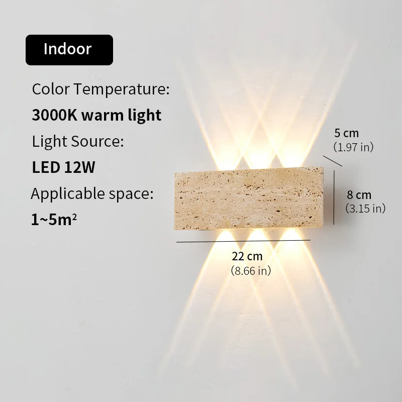 Wabi Sabi LED Indoor/Outdoor Wall Lamp