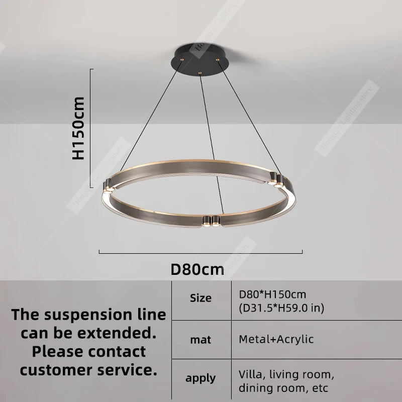 Orbitra Ring Pendant Chandelier