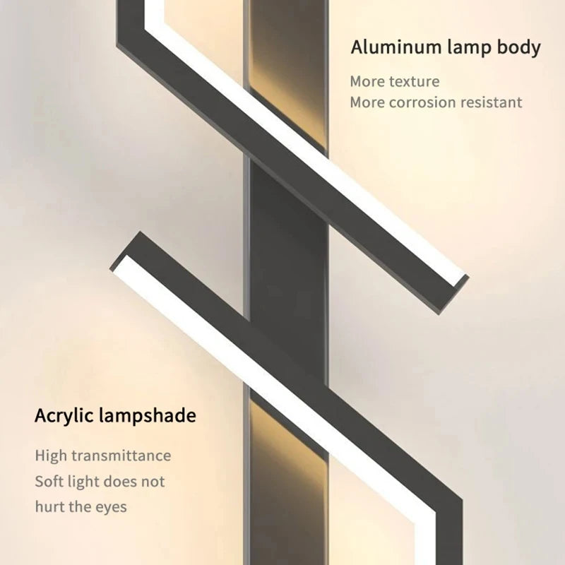 Abstract Minimalist Modern LED Wall Light