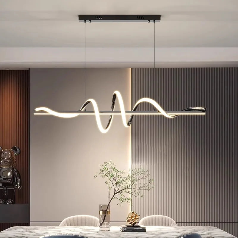 Horizontal Spiral Ceiling Pendant