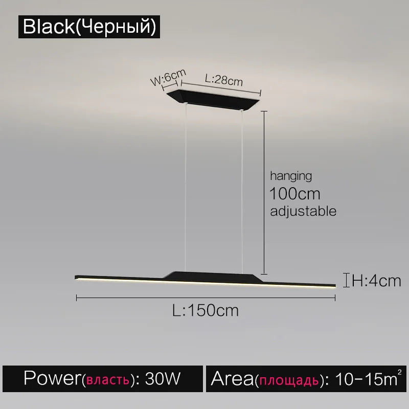 Linea One Linear LED Pendant Light