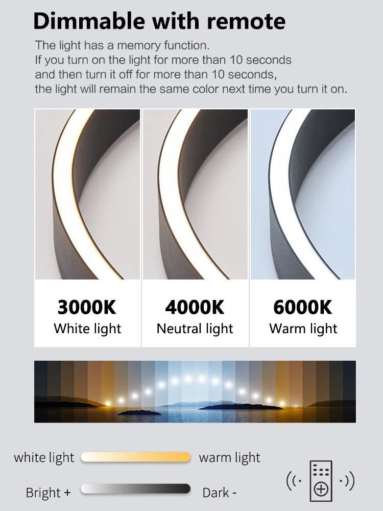 Modern Orbit Ring LED Pendant Light